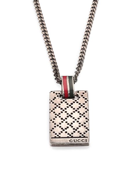 mens gucci pendant necklace|Gucci pendant necklace unisex.